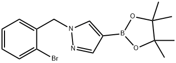 1-(2-bromobenzyl)-4-(4,4,5,5-tetramethyl-1,3,2-dioxaborolan-2-yl)-1H-pyrazole Structure