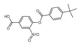 4-carboxy-2-nitrophenyl 4-t-butylbenzoate Structure