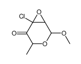 6-chloro-2-methoxy-4-methyl-3,7-dioxabicyclo[4.1.0]heptan-5-one Structure
