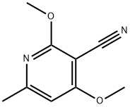 2,4-dimethoxy-6-methylnicotinonitrile structure