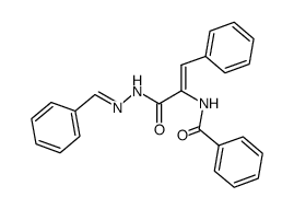 2-(benzamido)-N'-benzylidene-3-phenylacrylohydrazide Structure