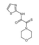 N-(thiazol-2-yl)-2-morpholino-2-thioxoacetamide结构式