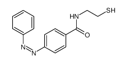 4-phenyldiazenyl-N-(2-sulfanylethyl)benzamide结构式