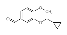 3-环丙基甲氧基-4-甲氧基苯甲醛结构式