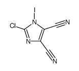 2-chloro-1-iodoimidazole-4,5-dicarbonitrile Structure