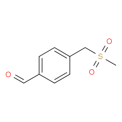 4-(methylsulfonylmethyl)benzaldehyde structure