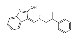 (3Z)-3-[(2-phenylpropylamino)methylidene]-1H-indol-2-one Structure