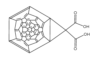 1,2-Methano-1,2-dihydro[60]fullerene-61,61-dicarboxylic acid Structure