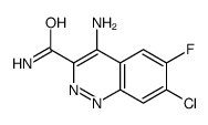4-amino-7-chloro-6-fluorocinnoline-3-carboxamide Structure
