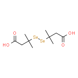 3,3'-Diselenobis(3-methylbutyric acid) Structure
