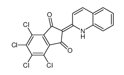 4,5,6,7-Tetrachloro-2-(2(1H)-quinolinylidene)-1H-indene-1,3(2H)-d ione结构式