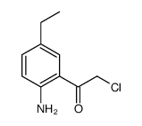Ethanone, 1-(2-amino-5-ethylphenyl)-2-chloro- (9CI) Structure