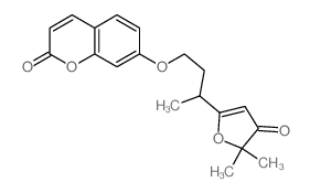 2H-1-Benzopyran-2-one,7-[3-(4,5-dihydro-5,5-dimethyl-4-oxo-2-furanyl)butoxy]- picture