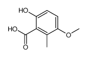 2-Hydroxy-5-methoxy-6-methyl-benzoesaeure结构式