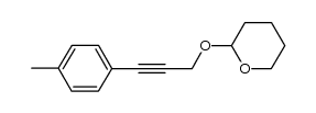 2-[3-(4-tolyl)prop-2-ynyloxy]tetrahydro-2H-pyran结构式