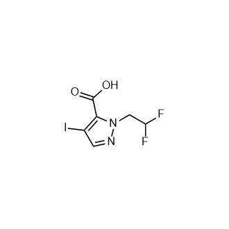 1-(2,2-Difluoroethyl)-4-iodo-1H-pyrazole-5-carboxylicacid picture