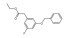 ethyl 3-benzyloxy-5-fluorophenylacetate Structure