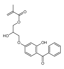 [3-(4-benzoyl-3-hydroxyphenoxy)-2-hydroxypropyl] 2-methylprop-2-enoate Structure