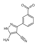 3-amino-5-(3-nitrophenyl)-1H-pyrazole-4-carbonitrile结构式