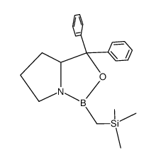 (S)-1-aza-2-bora-2-((triMethylsilyl)Methyl)-3-oxa-4,4-diphenylbicyclo[3.3.0]octane结构式