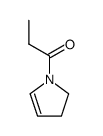 1H-Pyrrole,2,3-dihydro-1-(1-oxopropyl)-(9CI) Structure