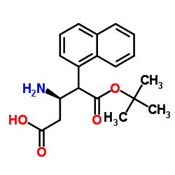 Boc-(R)-3-Amino-4-(1-naphthyl)-butyric acid Structure