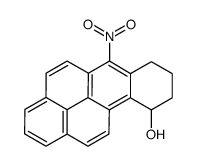 6-nitro-7,8,9,10-tetrahydrobenzo[a]pyren-10-ol结构式