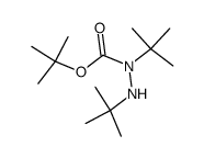 2,3-Di-tert.-butyl-carbazinsaeure-tert.-butylester结构式