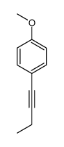 Benzene, 1-(1-butynyl)-4-methoxy- (9CI)结构式