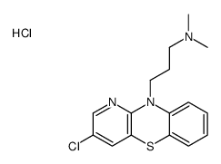 3-(3-chloropyrido[3,2-b][1,4]benzothiazin-10-yl)-N,N-dimethylpropan-1-amine,hydrochloride Structure