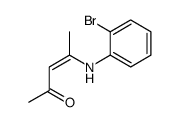 4-(2-bromoanilino)pent-3-en-2-one Structure