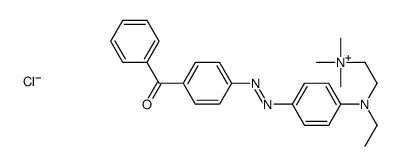 2-[4-[(4-benzoylphenyl)diazenyl]-N-ethylanilino]ethyl-trimethylazanium,chloride结构式