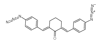 2,6-bis(4-azidobenzylidene)cyclohexanone Structure