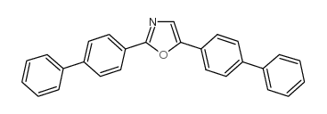 2,5-bis(4-biphenylyl)oxazole structure