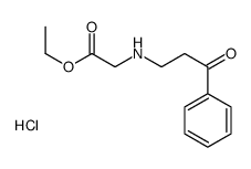 ethyl 2-[(3-oxo-3-phenylpropyl)amino]acetate,hydrochloride Structure