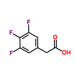 3,4,5-Trifluorophenylacetic acid Structure