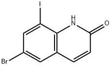 6-bromo-8-iodoquinolin-2(1H)-one Structure