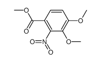 3,4-dimethoxy-2-nitro-benzoic acid methyl ester结构式