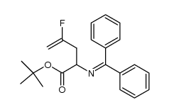 tert-butyl 2-(benzhydrylideneamino)-4-fluoropent-4-enoate Structure