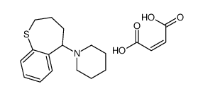 (Z)-but-2-enedioic acid,1-(2,3,4,5-tetrahydro-1-benzothiepin-5-yl)piperidine Structure