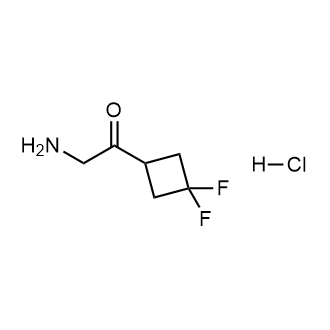 2-Amino-1-(3,3-difluorocyclobutyl)ethanone hydrochloride Structure