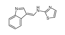 3-[N-(2-Thiazolyl)formimidoyl]-1H-indole结构式