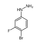 (4-溴-3-氟苯基)肼结构式