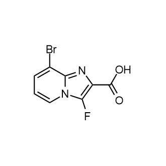 8-Bromo-3-fluoroimidazo[1,2-a]pyridine-2-carboxylic acid Structure