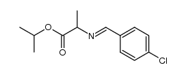 isopropyl 2-[(E)-1-(4-chlorophenyl)methylideneamino]propanoate Structure