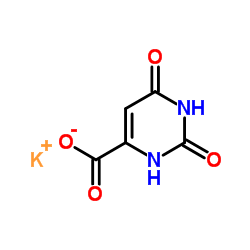 Orotic acid potassium salt Structure