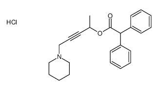 5-piperidin-1-ylpent-3-yn-2-yl 2,2-diphenylacetate,hydrochloride Structure