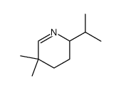 Pyridine, 2,3,4,5-tetrahydro-5,5-dimethyl-2-(1-methylethyl)- (9CI)结构式