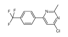 4-chloro-2-methyl-6-[4-trifluoromethylphenyl]pyrimidine Structure