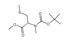 N-BOC-N-Me-L-Cys(Me)-OMe结构式